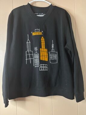 Coach x Jean-Michel Basquiat Empire NYC Hoodie Size XL Black Pullover